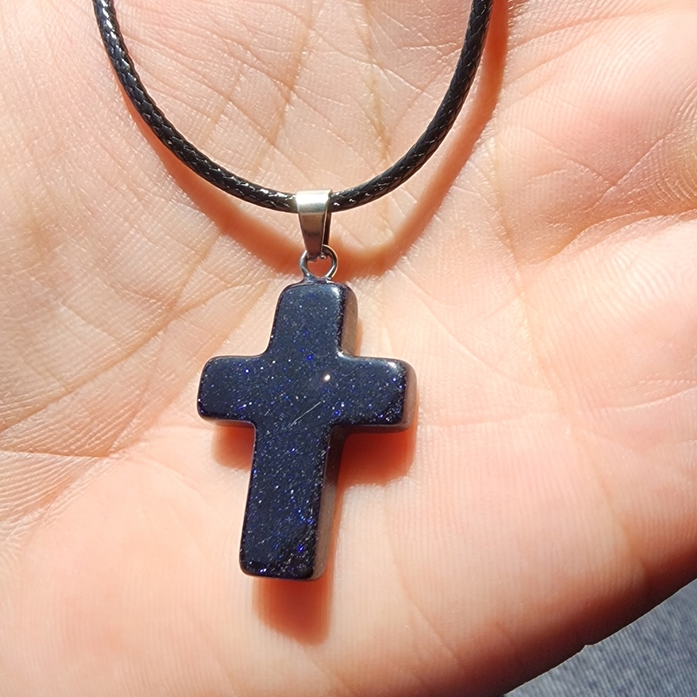 Dark blue cross